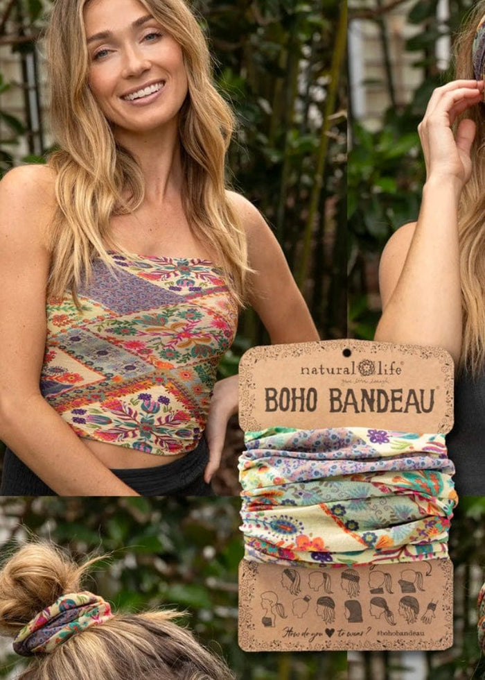 Boho Bandeau Natural Life Hair Accessory Mandala Patchwork