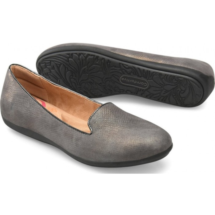 Comfortiva Women’s Marybeth Casual Flats Charcoal – CT0007508