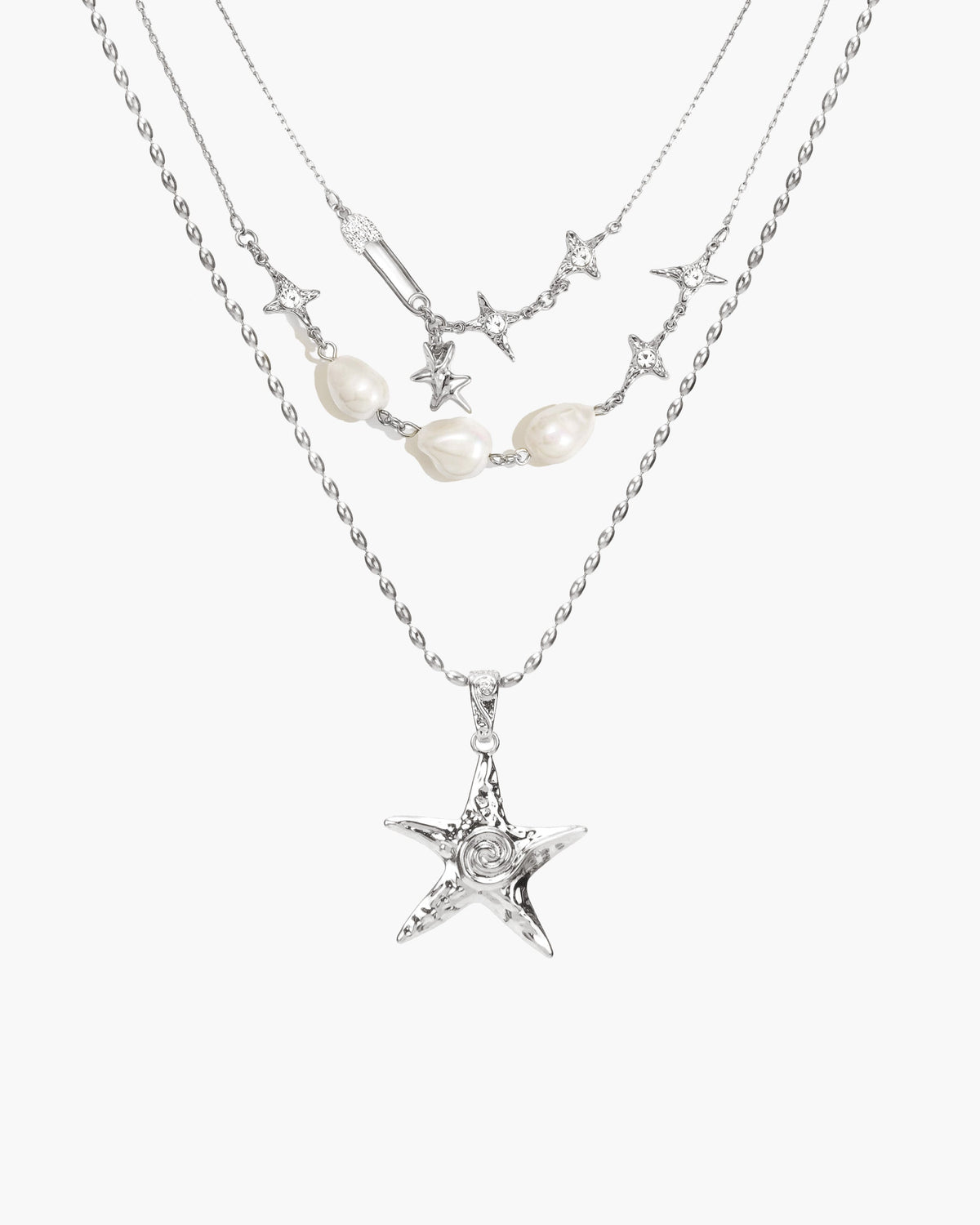 The Mellow Necklace & Starfish Necklace Set