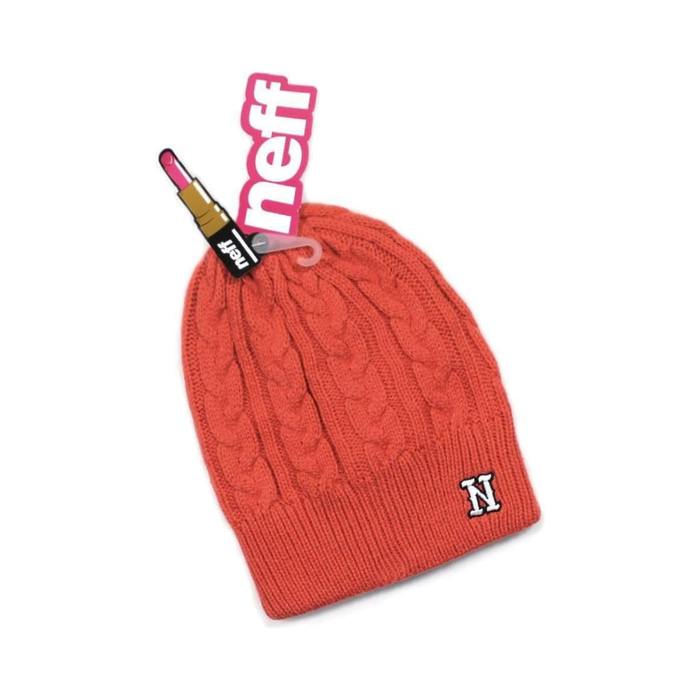 Neff Women’s Sarah Beanie – Coral (One Size)