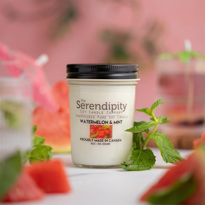 Serendipity Soy Wax Candle - Watermelon & Mint