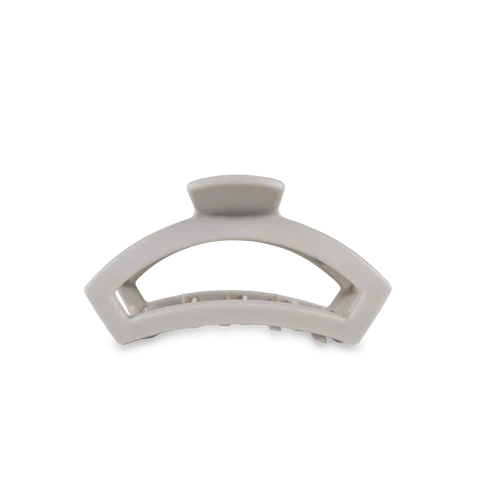 Small TELETIES Hair Clips Teleties clip Silver Flames / Open Clip