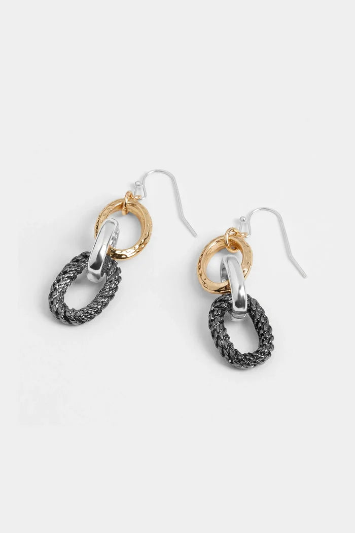 Whispers 3 Link Earrings