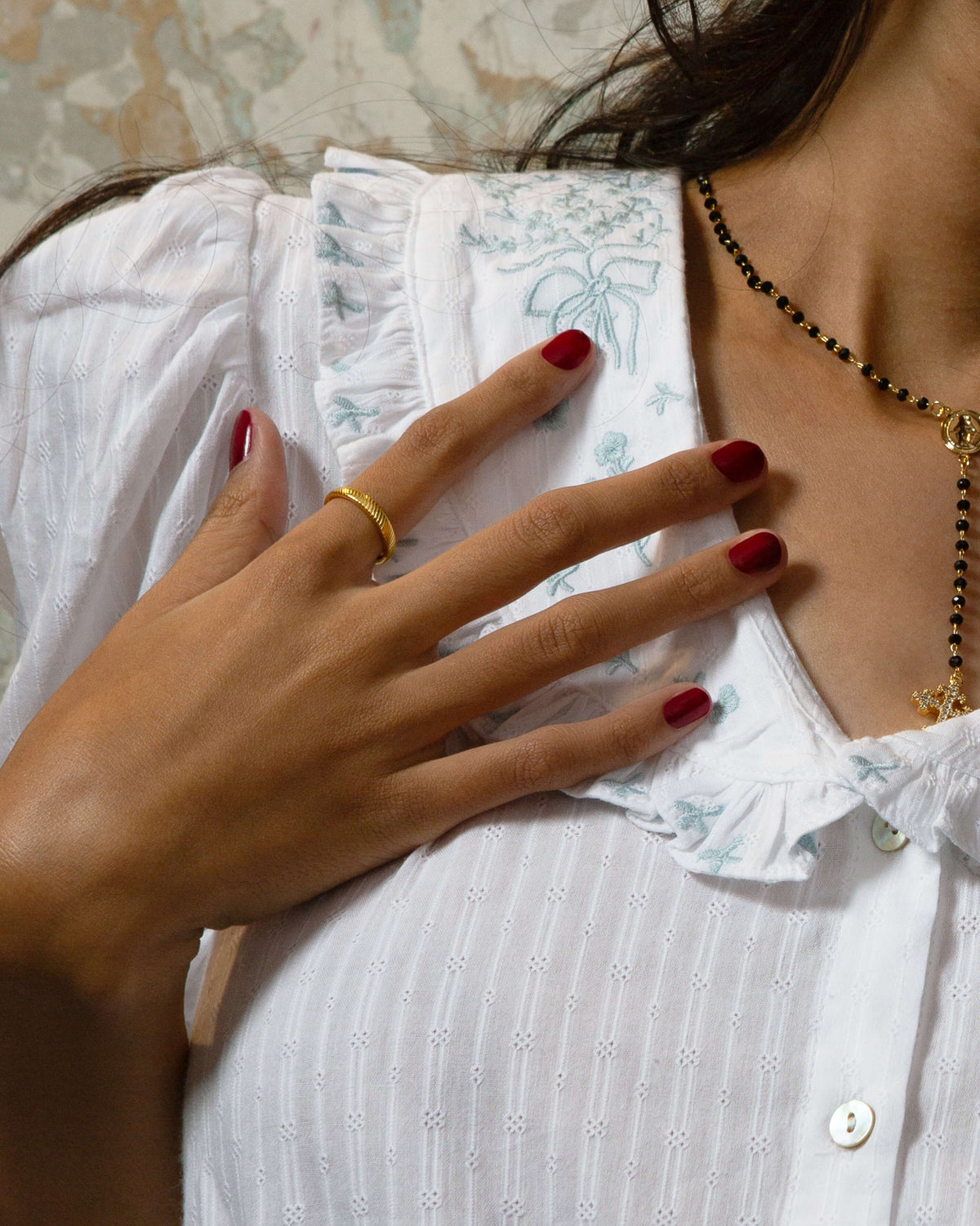 Gold Twill Ring