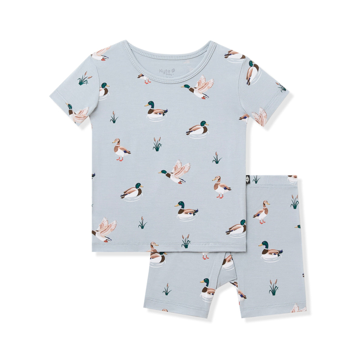 Short Sleeve Pajamas in Mallard Duck