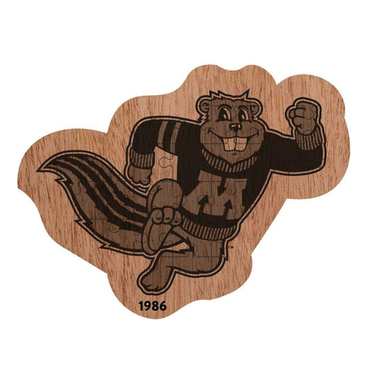 1986 Goldy Wooden Puzzle with Tray