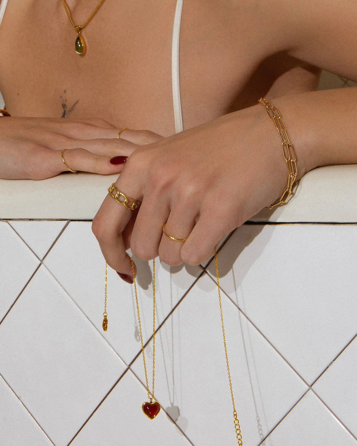Gold Gia Chain Bracelet
