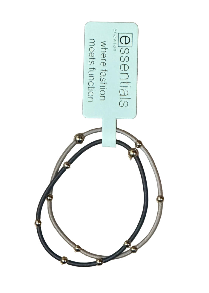 2024 Neutral "E"ssential Bracelet+Hairtye e.newton Designs BRACELET Holy Smokes Set