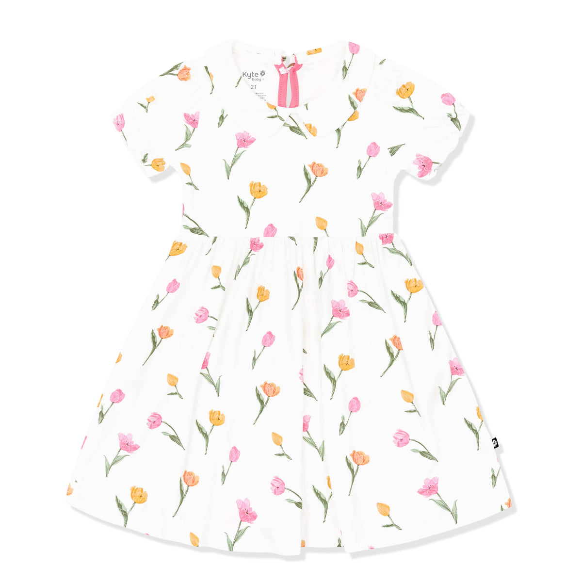 Peter Pan Collar Dress in Tulip
