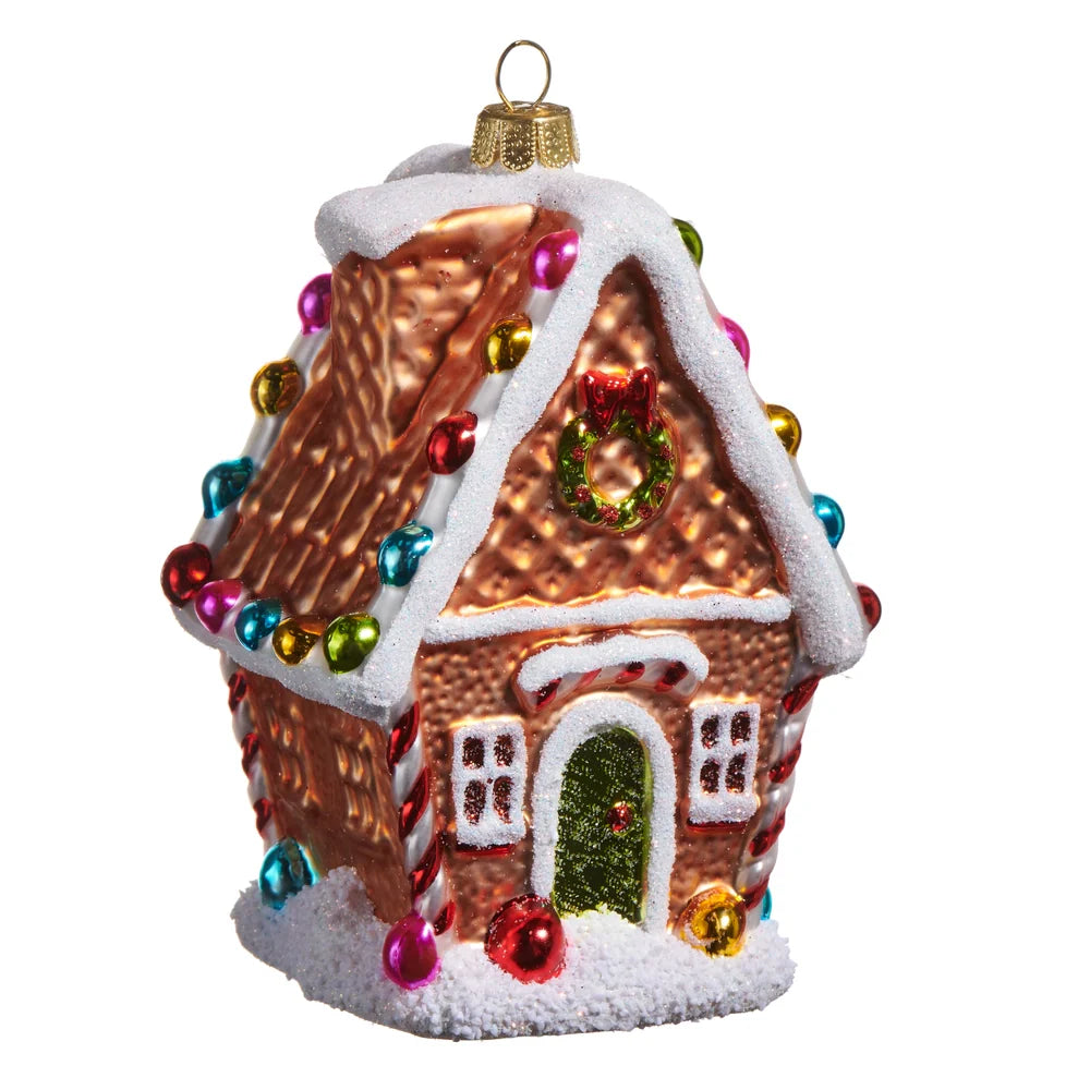 4.75” gingerbread house ornament