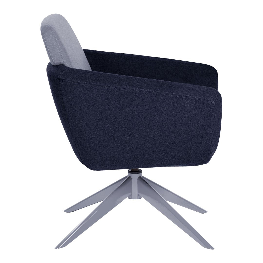 Arca Lounge Armchair - Steel Base