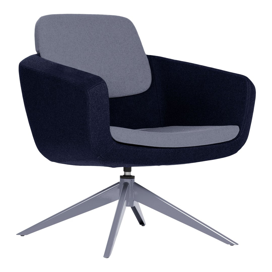 Arca Lounge Armchair - Steel Base