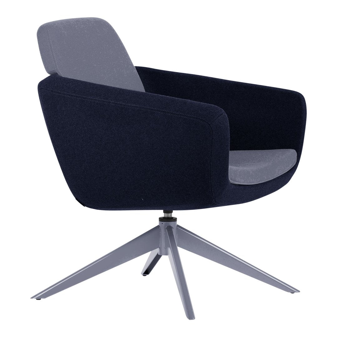 Arca Lounge Armchair - Steel Base