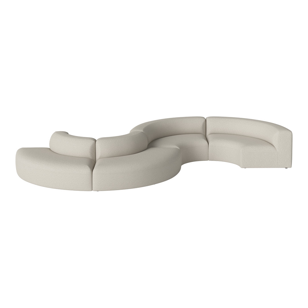 Angle Curved S-Shaped Sofa