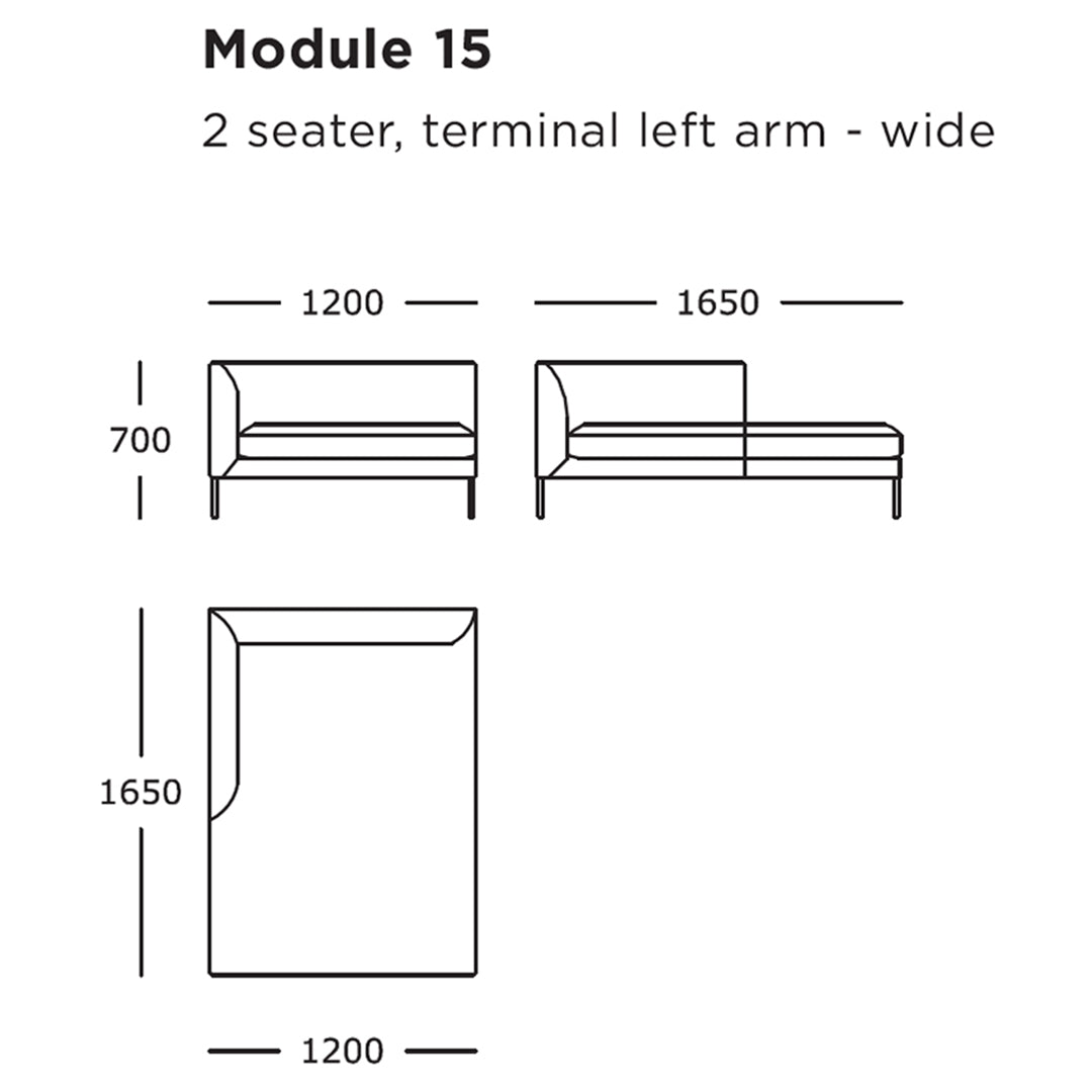 Blade Modular Sofa (Modules 9-16)