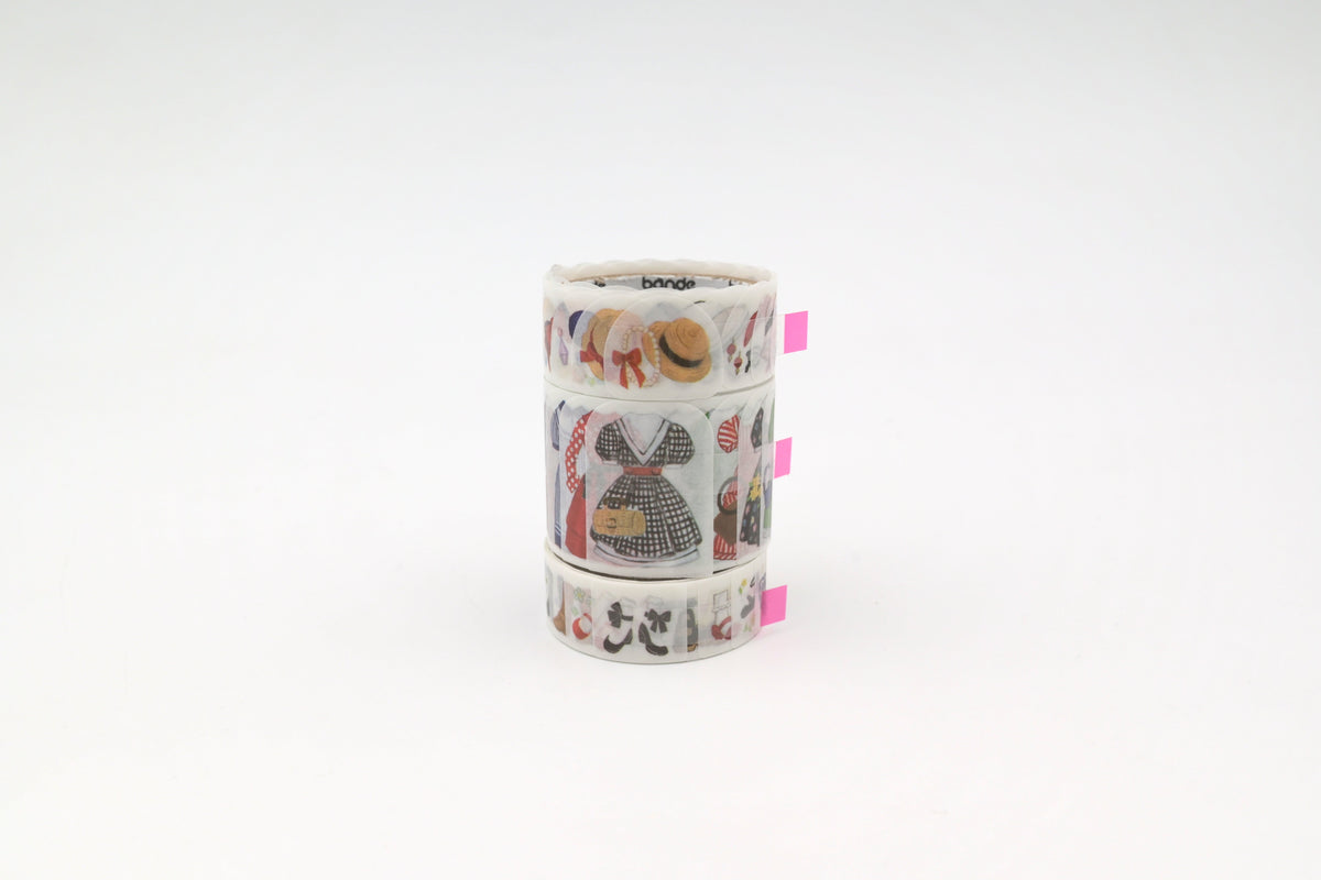 Bande Roll Sticker Set - Today's Outfit - Retro Cinema Lady
