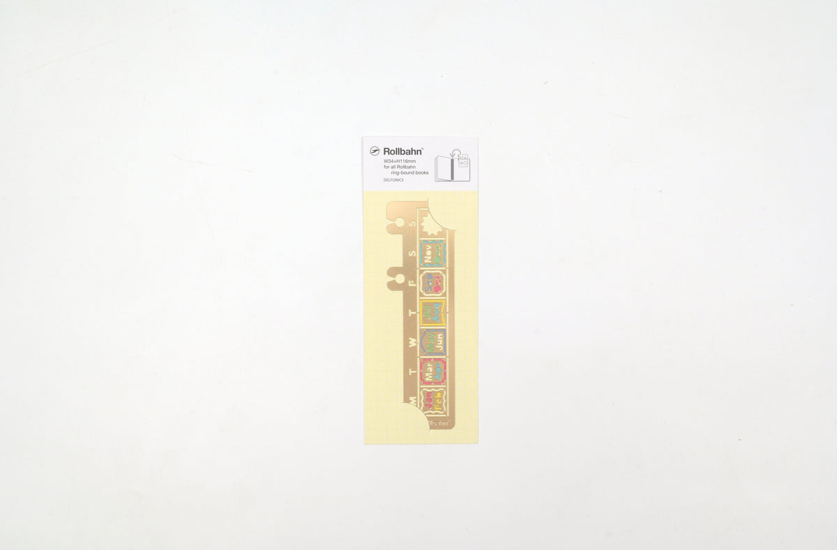 Delfonics Rollbahn Calendar Drawing Template - Gold