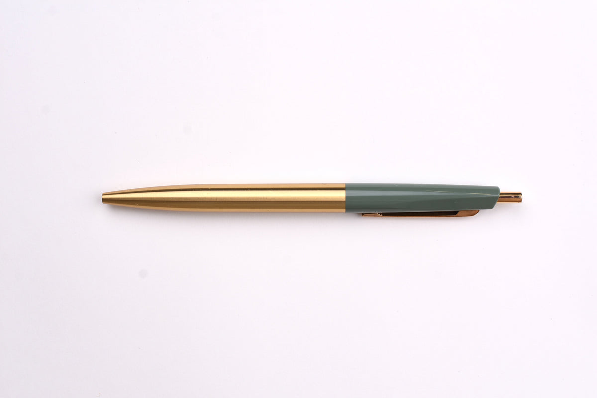 Anterique Stationers Ultra-Low Viscosity Ballpoint Pen - 0.5mm - Brass Edition