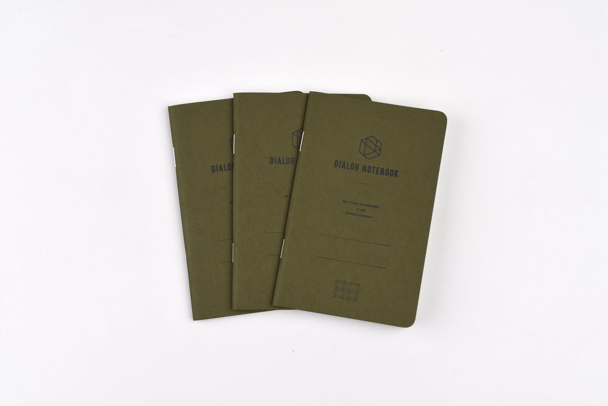 DIALOG NOTEBOOK - Plain - Pack of 3