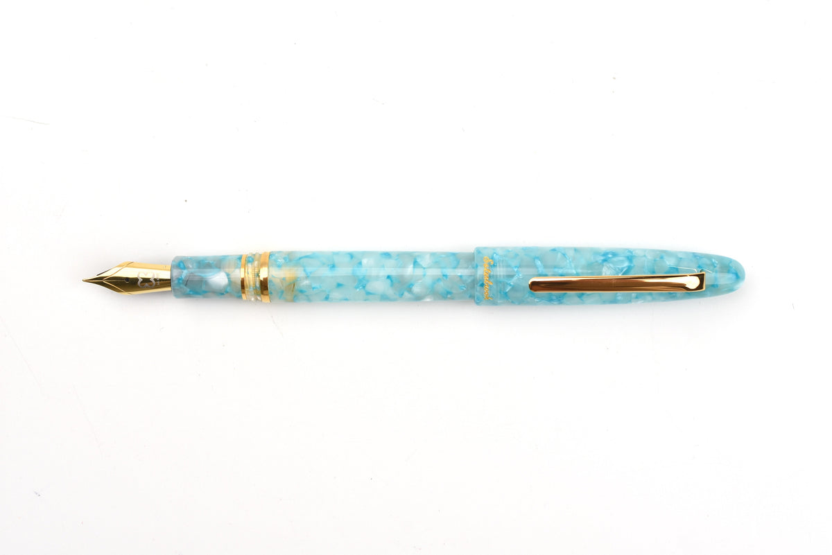 Esterbrook Estie Fountain Pen - Aqua Gold - Gold Trim - Limited Edition