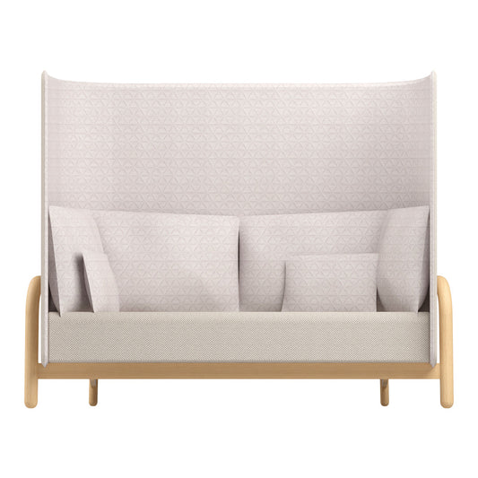 Beech Private Bench Sofa - High Back