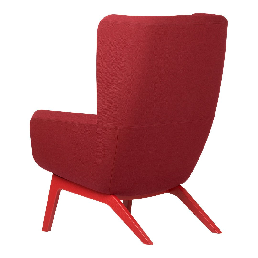 Arca 909S Lounge Armchair - Wooden Sled Base