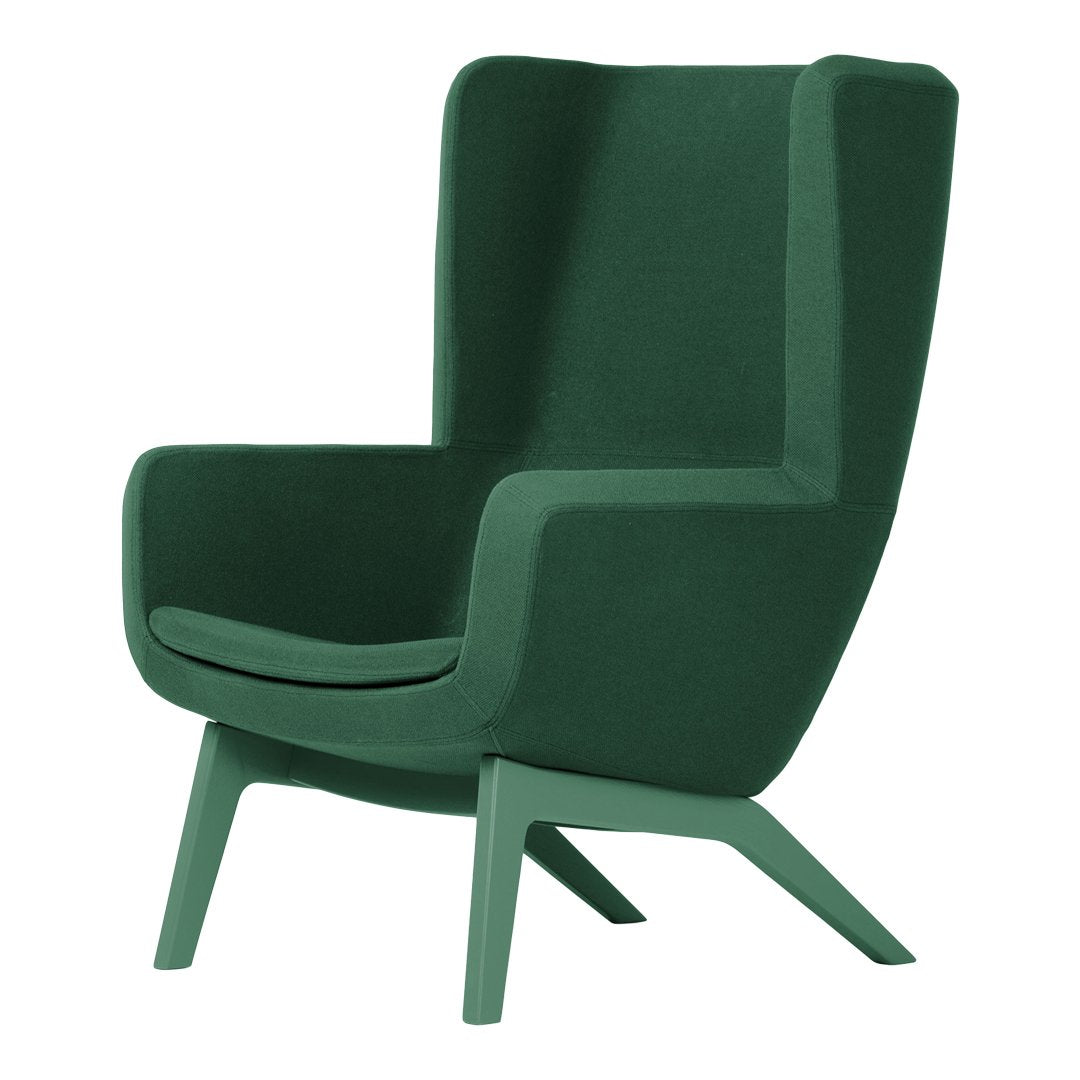 Arca 909S Lounge Armchair - Wooden Sled Base