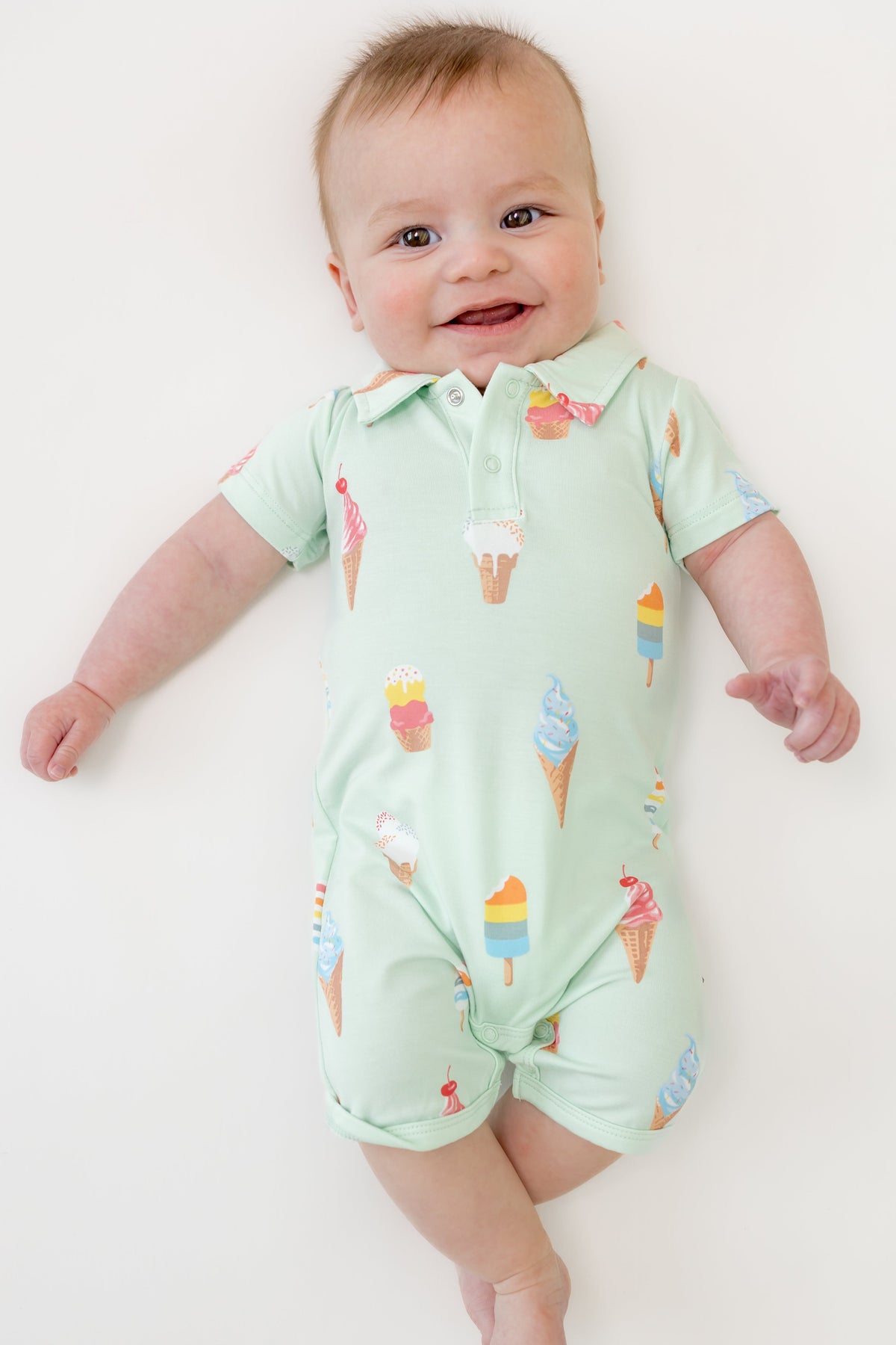 Polo Shortall in Mint Ice Cream