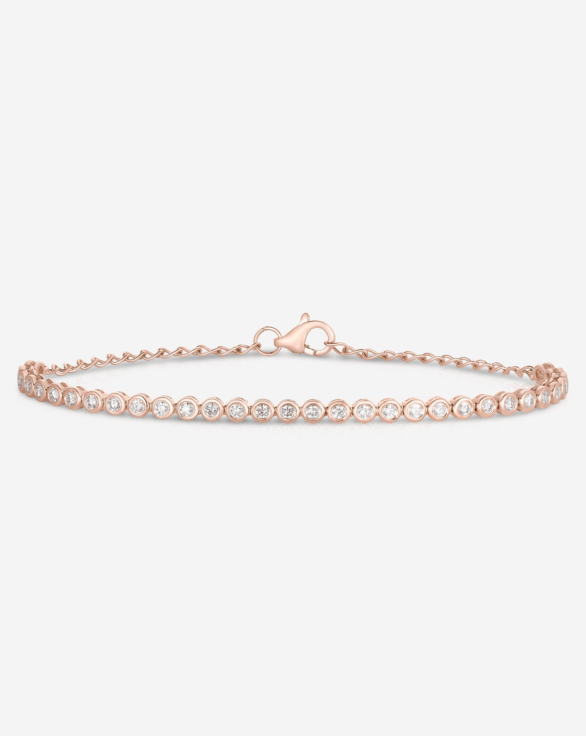 Bezel Mini Diamond Tennis Bracelet