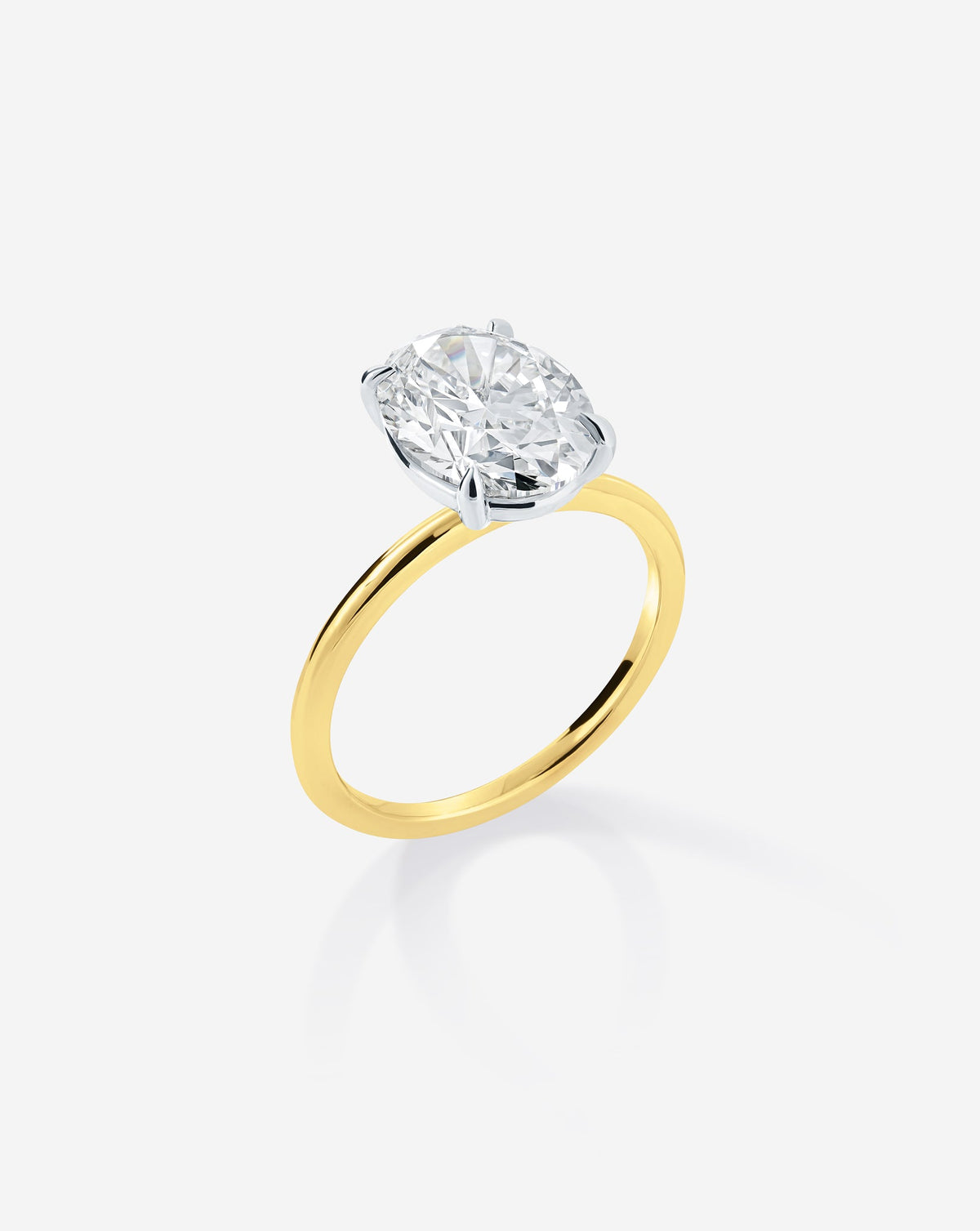 4.06 Oval Lab Diamond in Whisper Thin® Embrace