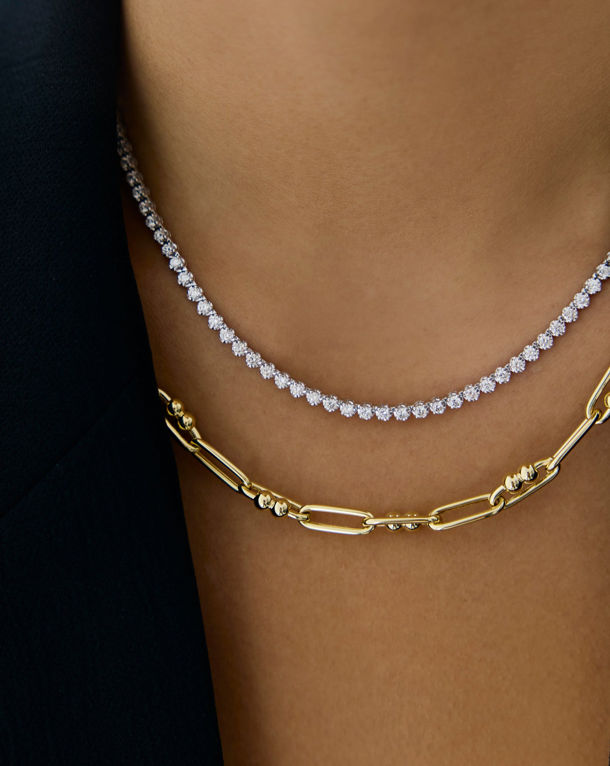 Bead Link Chain Necklace