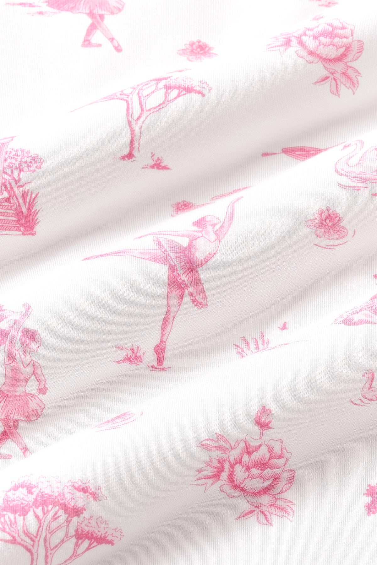 Knotted Gown with Bow Set in Toile Ballet