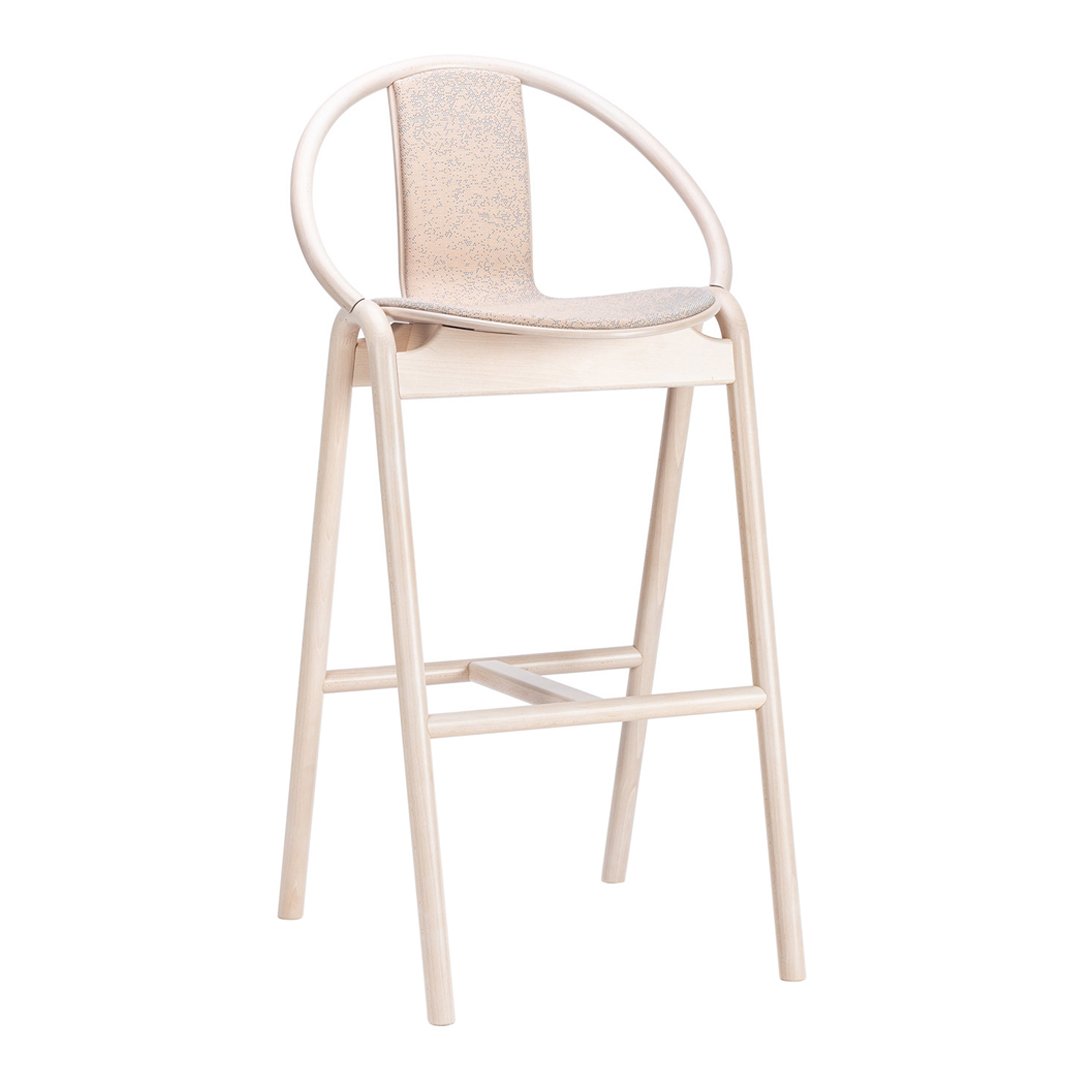 Again Barstool - Upholstered - Beech Frame