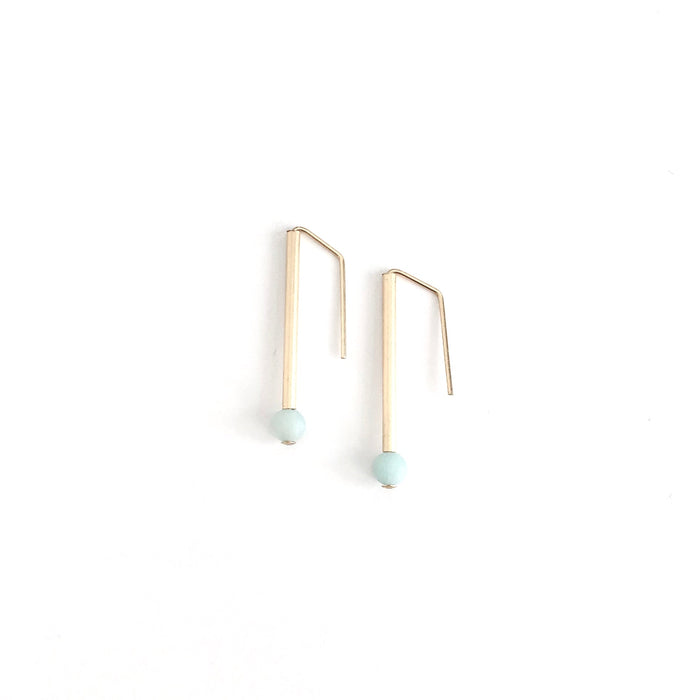 Amazonite Everyday Earrings Petite - ships directly from maker
