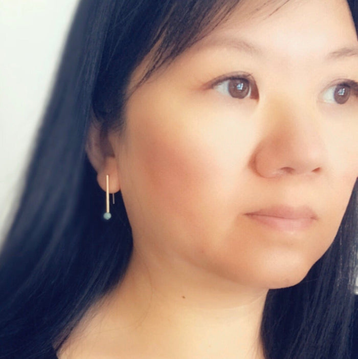 Amazonite Everyday Earrings Petite - ships directly from maker