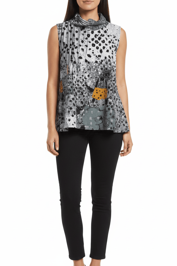 Audrey Sleeveless Swing Top 3 Potato Casual Top