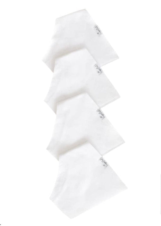 Baby Bandana Bibs by Copper Pearl Set of 4 Carolina Baby aco Bibs White Basics