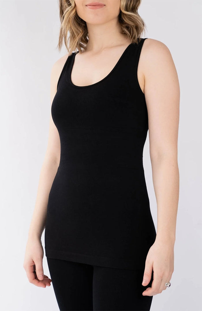 Bamboo Regular Tank Top - Black