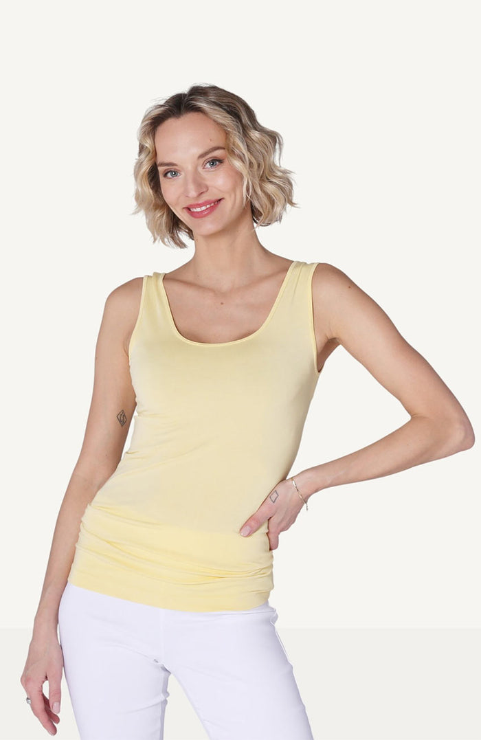 Bamboo Regular Tank Top - Yellow