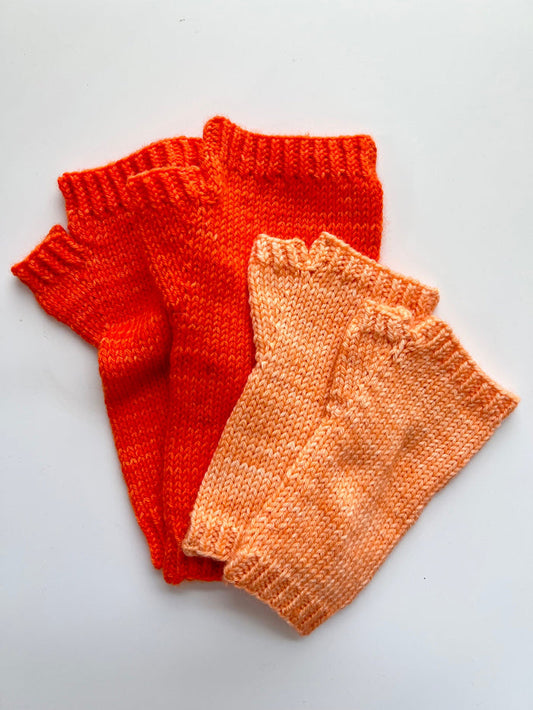Base Doodle Fingerless Mitts 2 - DK or Worsted Weight - Create Your Own Design