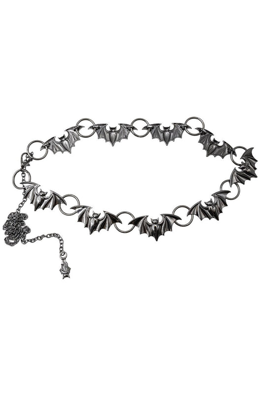 Batty Bats Black Chain Belt