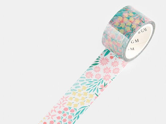 BGM Clear Tape - Flower Colorful