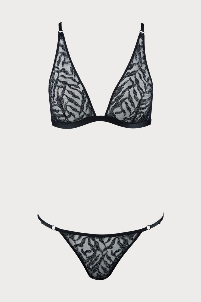 Boîte à Désir Moonlight Shadow Triangle Bra & Brief