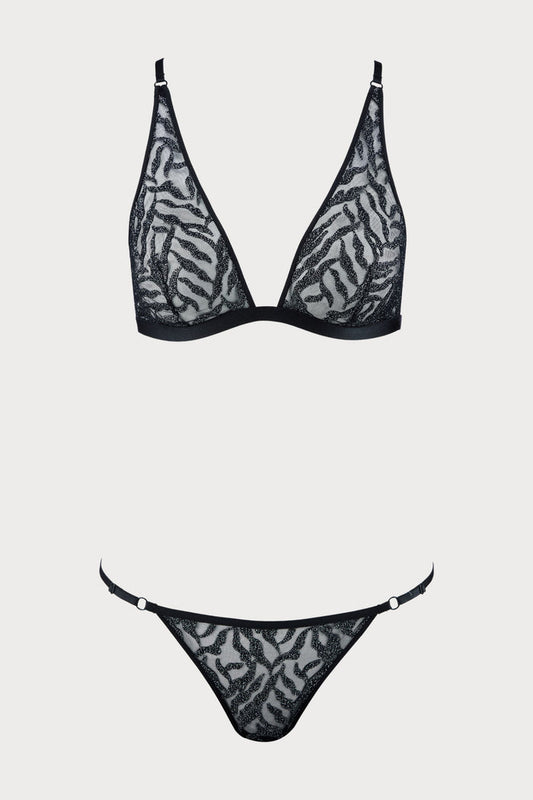 Boîte à Désir Moonlight Shadow Triangle Bra & Brief