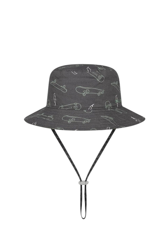 Boy’s Bucket Hat Gawler - Charcoal Kooringal Boys hat