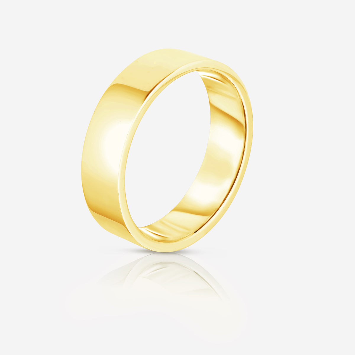 6 mm Flat Wedding Band