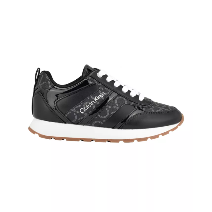 Calvin Klein Carlla Women’s Lace-Up Sneakers – Black Multi Logo