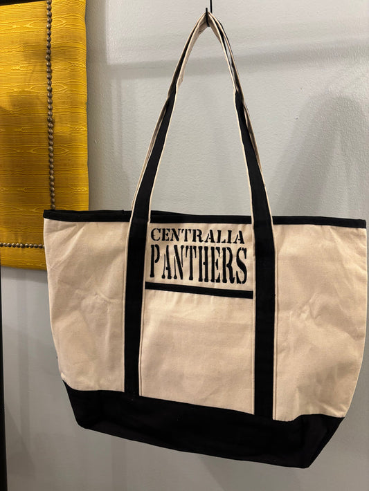 Canvas Tote-Panthers