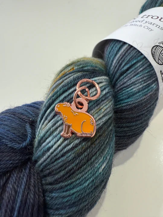 Capybara Charm / Stitch Marker / Progress Keeper by Toil & Trouble
