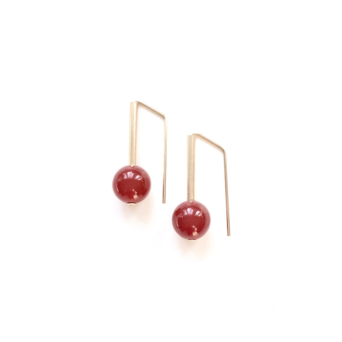 Carnelian Everyday Earrings - ships directly from maker